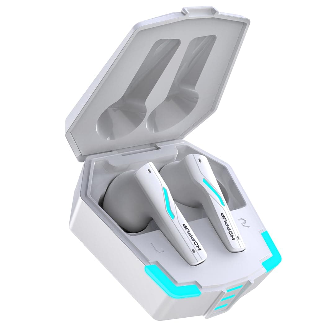 HOPPUP Predator Xo4 Gaming Earbuds with 50H Playtime| 35ms Low Latency Gaming Mode|13mm Drivers| Type c Fast Charging| Bluetooth 5.3| RGB LEDs Light| ...