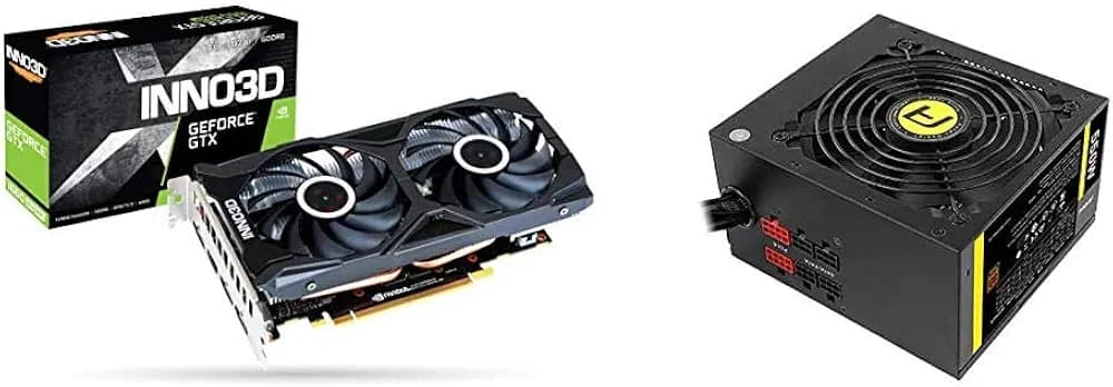 INNO 3D 1660 Super Graphics Card with Antec NeoEco 550M 80 Plus Bronze Certified 550 Watt Modular Gaming Power Supply