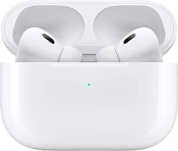 Air-Pods Pro 2nd Generation ANC & Spatial .Audio Features safee Wireless Charging Case, Ear Tips, Charging Cable (White) - True Wireless