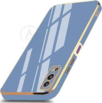 AESTMO TPU Back Case Cover For Iqoo Z3 5G Back Cover|Gold Electroplating Chrome|Raised Edges|Super Soft-Touch|Bumper Back Case For Iqoo Z3 5G (Gold&Bl...