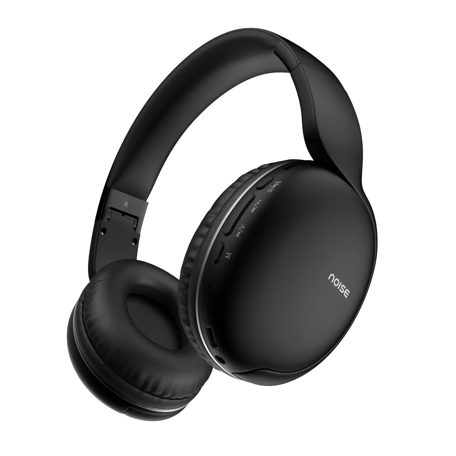 Newly Launched Noise Two On-Ear Headphones with 50 Hours Playtime, Low Latency(up to 40ms), 4 Play Modes, Dual Pairing, BT v5.3 (Bold Black)