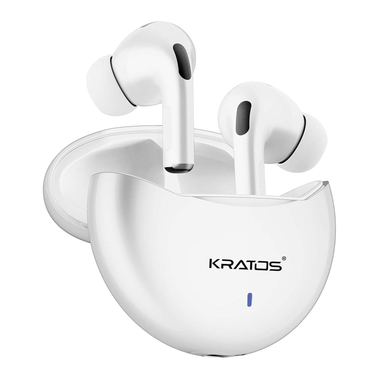 Kratos TW02 Ear Buds Wireless with 60H Playtime, Noise Isolation & Clear Calls, Bluetooth Earbuds with Voice Assistant, Ear Buds with Bluetooth V 5.3 ...