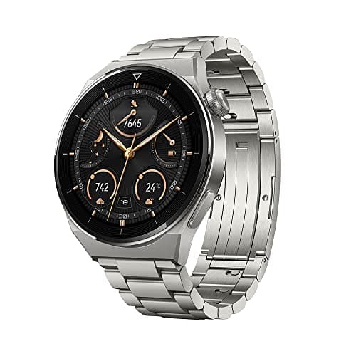 Huawei Watch GT 3 Pro, Titanium Body and Strap, 1.43”, AMOLED Touch Screen, 5 ATM, GPS, 100+ Sports Modes