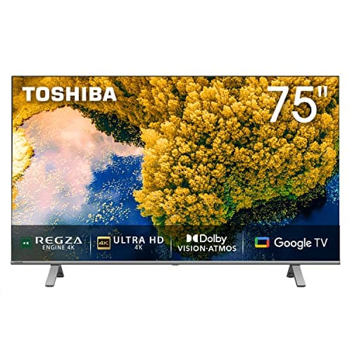 TOSHIBA 189 cm (75 inches) Bezelless Series 4K Ultra HD Smart LED Google TV 75C350LP (Silver)