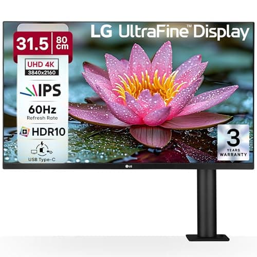 LG 32UN880-B 32" Ultrafine Display Ergo UHD 4K IPS Display with HDR 10 Compatibility and USB Type-C Connectivity, Black