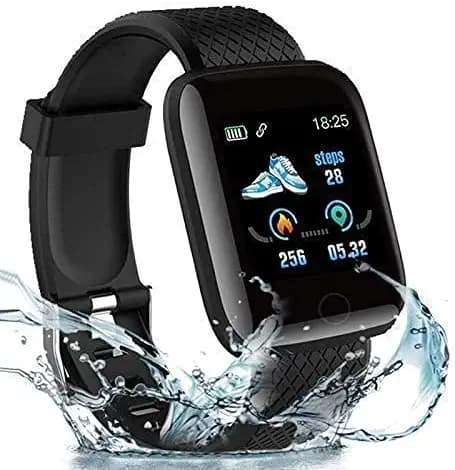 COOLMOBIZ ID116 Plus Bluetooth Fitness Smart Watch for Men and Women Activity Tracker (Watch) 1Pc