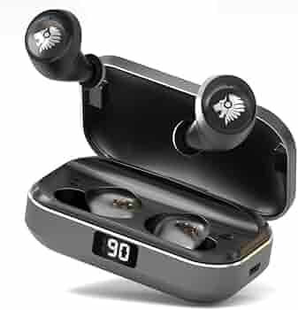 One Roar Denx45 Aluminium Alloy Bluetooth V5.1 Truly Wireless in Ear Earbuds with HD Dual Mic, 60H Playtime, Passive Noise Cancellation, 6mm Powerful Drivers,Ipx6, Low Latency with Powerful Bass
