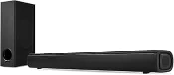 TCL S332W 2.1 CH 200W Soundbar with Wired Subwoofer, Supporting Bluetooth, HDMI(ARC), Coaxial Input, AUX, USB & Remote Cotrol (Black)