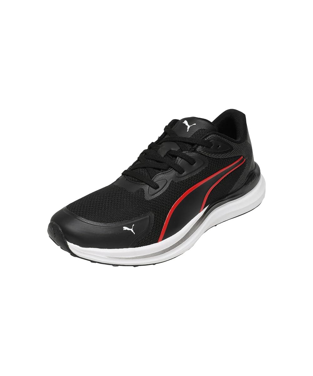 Puma , Men, ComfortRise Lite, Black-Shadow Gray-for All Time Red-White, Running Shoe, 10UK, (31249401)