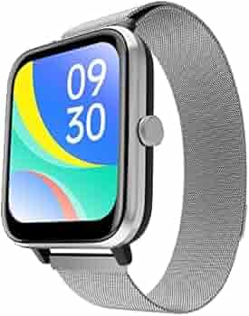 Zebronics DRIP Smart Watch with Bluetooth Calling, 4.3cm (1.69"), 10 Built-in & 100+ Watch Faces, 100+ Sport Modes, 4 Games, Voice Assistant, 8 Menu UI, Fitness Health & Sleep Tracker (Metal Silver)