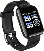 PunnkFunnk D116 Fitness Smart Band Activity Tracker Smartwatch with Sleep Monitor, Step Tracking, Heart Rate Sensor for Men, Women, Kids (Black)