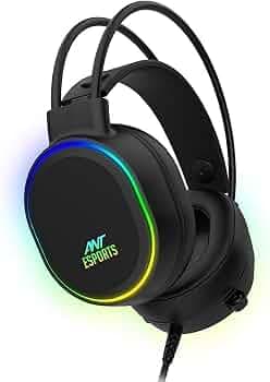 (Refurbished) Ant Esports H1000 Pro RGB Gaming Headset for PC / PS4 / PS5 / Xbox One / Switch1 - Black