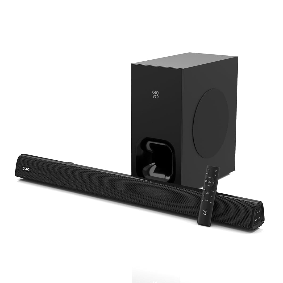 GOVO GoSurround 925 | 200W Soundbar, 2.1 Channel Home Theatre, 6.5" subwoofer, HDMI, Opt, AUX, USB & Bluetooth, 3 Equalizer Modes, Stylish Remote & LE...
