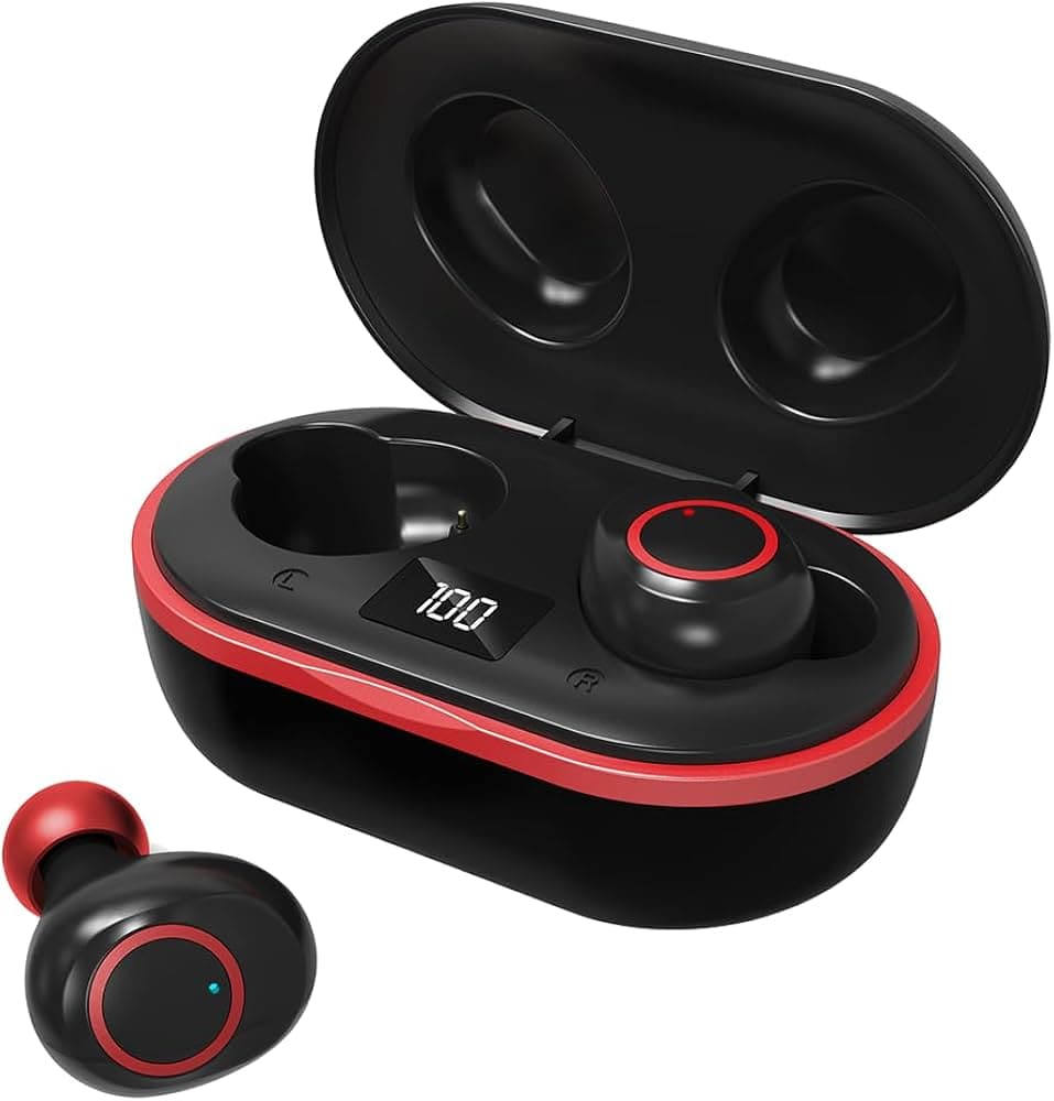 pTron Bassbuds Jets in-Ear TWS Earbuds with HD Mic, Immersive Audio, Quick Pairing, Bluetooth v5.0 Wireless Headphones, Mini Ergo-fit Buds, Touch Cont...