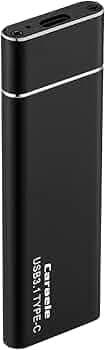 ATORSE Portable 2TB External SSD Solid State Drive Typc C USB3.1 Compact Black