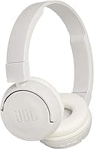 JBL T460BT by Harman, Wireless On Ear Headphones with Mic, Pure Bass, Portable, Lightweight & Flat Foldable, Voice Assistant Support for Mobiles (Whit