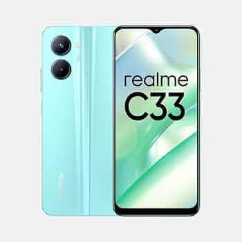 (Refurbished) realme C33 (Aqua Blue, 4GB RAM, 64GB Storage)