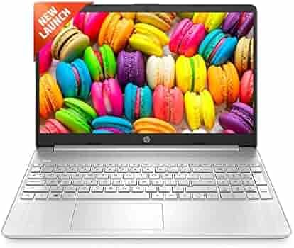 HP 15s-Ryzen 3 5300U 8GB SDRAM/256GB SSD 15.6 inch(39.6cm) FHD, Micro-Edge, Anti-Glare Display/AMD Radeon Graphics/Dual Speakers/Win 11/Alexa/MS Office/Fast Charge/Silver/1.69Kg, 15s-ey2000au