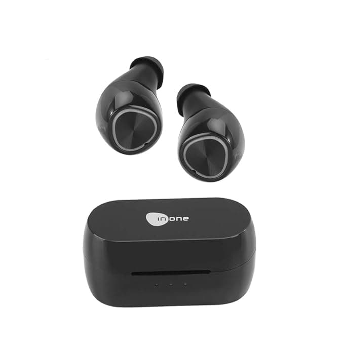 INONE High Bass Truely Wireless Earphone TWS Earbuds, Earbuds with Touch Control, IPX5 Sweat Proof High Bass Buds Earbuds with mic and Voice Assistant