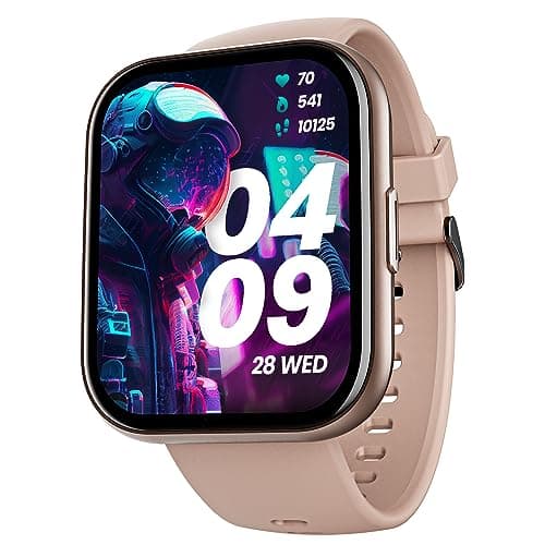 boAt Newly Launched Wave Active Smart Watch with 1.96" HD Display, Coins, BT Calling,DIY Watch Face Studio,700+Active Modes,Live Cricket&Football Score,HR&SPO2 Monitoring(Cherry Blossom)