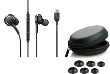 Type C Wired Earphones with Mic & Volume Controller for Oneplus for Samsung for Google for Redmi for Oppo for Vivo Phones and Laptops (with Free Earph...