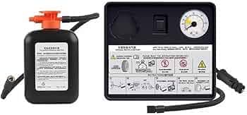 Automaze 12V Electric Car Tire tyre Repair Emergency Kit with Air Pump and Sealant, AM-1613T