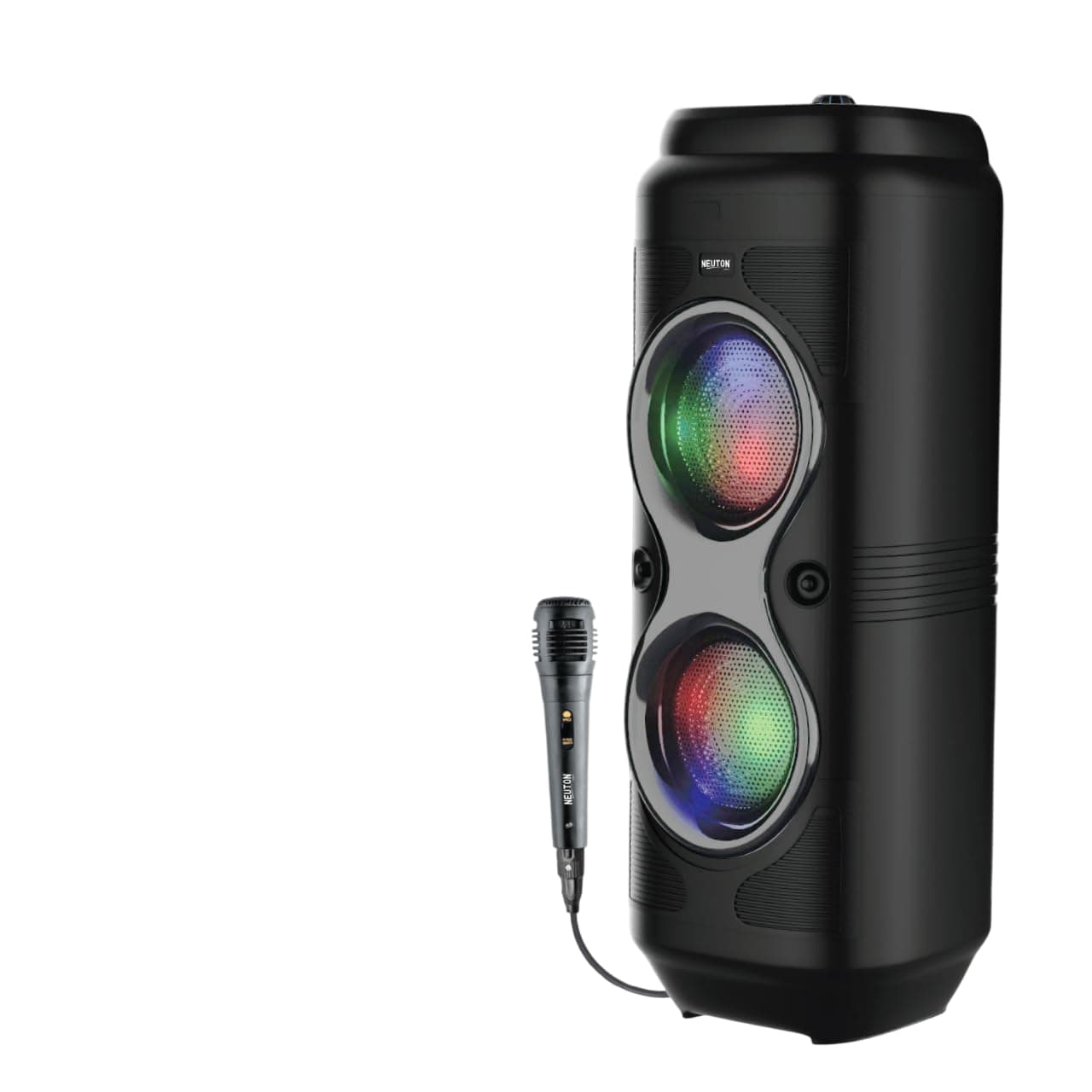Vibe Trolley Bluetooth Speaker with Wireless Mic | 1800mAh Battery | RGB Lights | Powerful Bass | Portable Party Speaker
