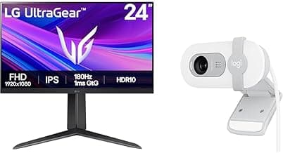 LG Ultragear 24GS65F IPS Full HD Gaming Monitor, 24 Inch, 1920 X 1080, 1ms, 180Hz, HDR 10, NVIDIA G-Sync Compatible, AMD F...
