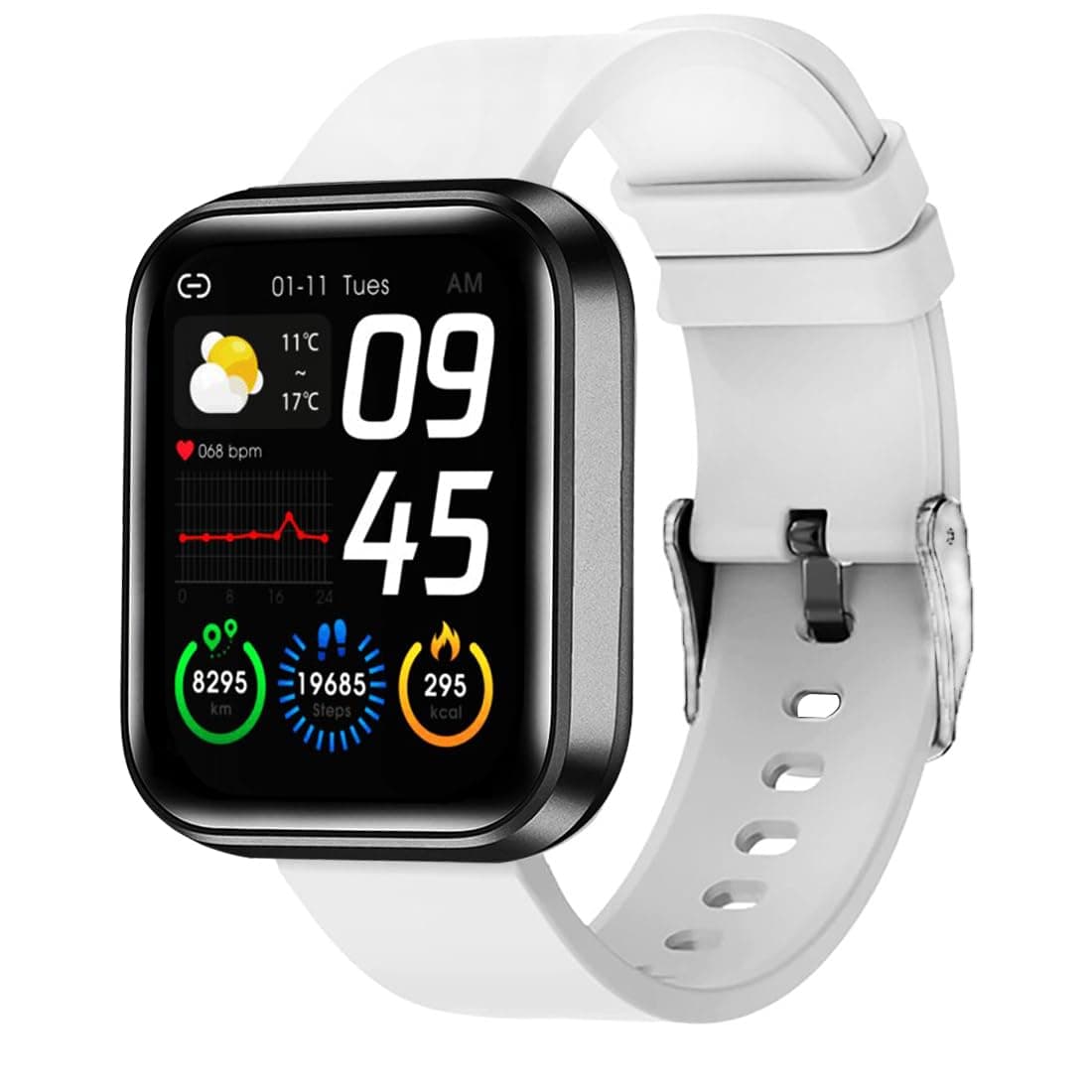 M I D116 Fitness Band Smart Watch for Men, Women, Boys, Girls, Kids  Single Touch Interface, Water Resistant, Workout Modes, Quick Charge Sports Smart...