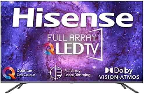 Hisense 164 cm (65 inches) 4K Ultra HD Smart Certified Android QLED TV 65U6G (Metal Gray) (2021 Model) | With Dolby Vision and Atmos