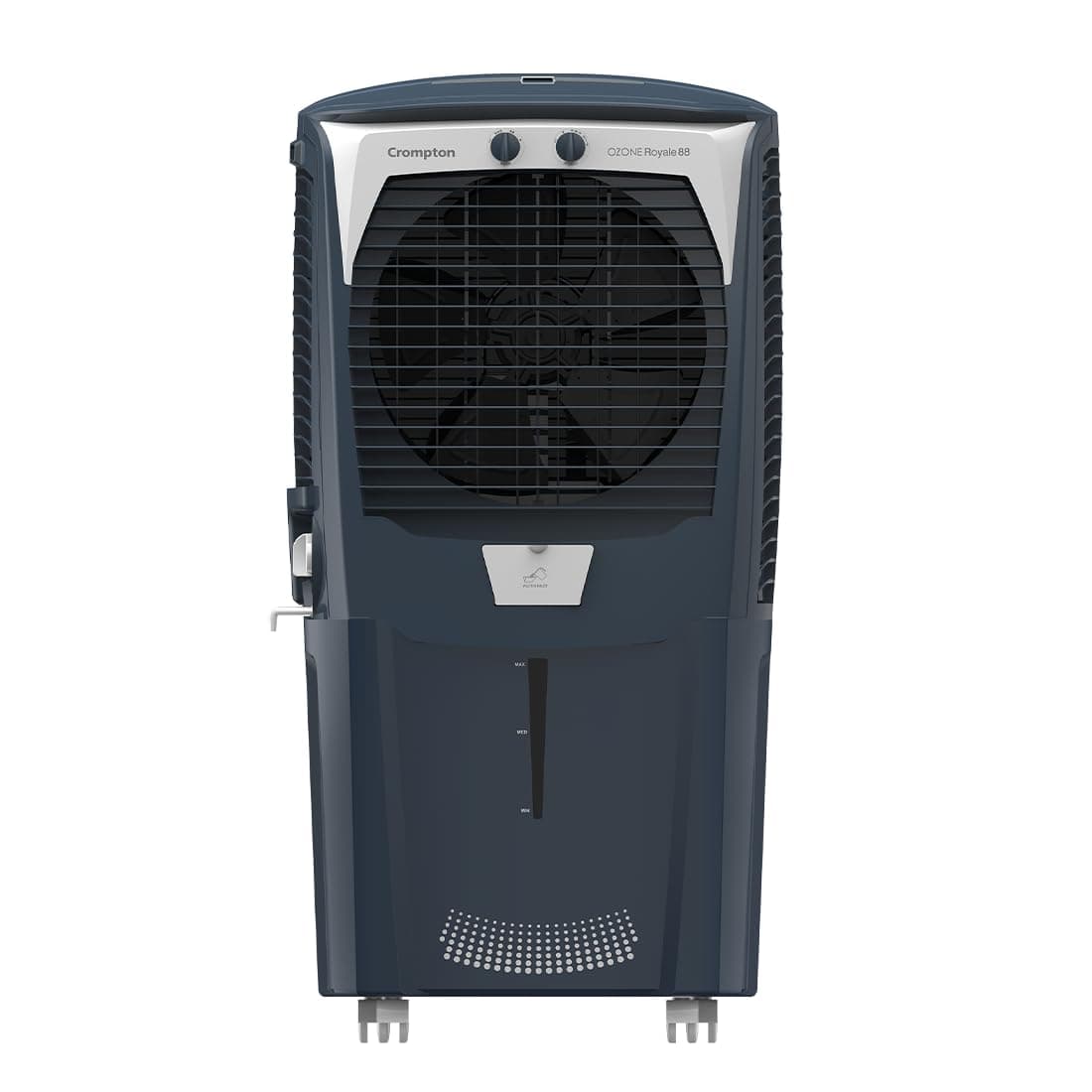 Crompton Ozone Royale Desert Air Cooler- 88L; with humidity control, Auto drain, Everlast Pump, Auto Fill, 4-Way Air Deflection and High Density Honey...