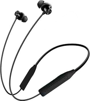 ZEORGIA ZE-Matic Bluetooth Earphones 5.0 Wireless Neckband, Magnetic Earbuds, Lightweight, Voice Assistant (Black)
