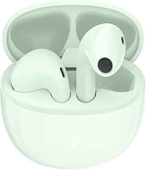 SHKOD AirLits 7 True Wireless in Ear Earbuds with 25H Playtime, ENC Noise Cancellation,Type-C Flash Charging, Bluetooth 5.3 Wireless Earbuds (Light Gr...