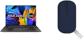 ASUS Zenbook 14X OLED, Intel Core i5-12500H 12th Gen, 14" (35.56 cm) 2.8K 90Hz OLED, (16GB RAM & 512GB SSD), UX5401ZA-KM541WS Marshmallow MD100 Mouse ...