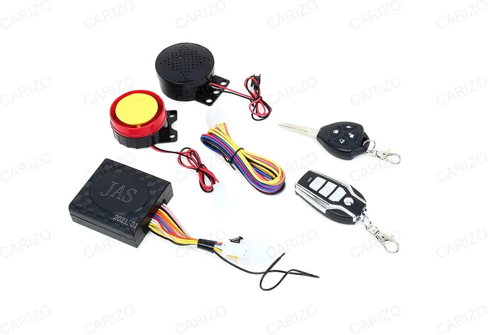 CARIZO Bike Voice Assist Central Locking Alarm System Remote Compatible with Hero Splendor Pro
