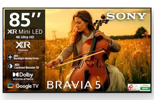 Sony 215 cm (85 inches) BRAVIA 5 Series 4K Ultra HD Smart Mini LED Google TV K-85XR55A-3 Years Warranty for Limited Period