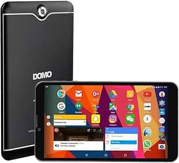 DOMO Slate S3 OS5 3G Calling Tablet, 7-inch Display, 1GB RAM, 8GB ROM, Dual SIM Slot,GPS, CPU, Bluetooth -Black