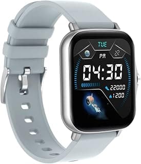 MICROFIT PRO 1.69 inch BT Calling, Voice Assistant Smartwatch, Inbuilt Music Storage, Inbuilt Games, Voice Recorder(Grey pro)