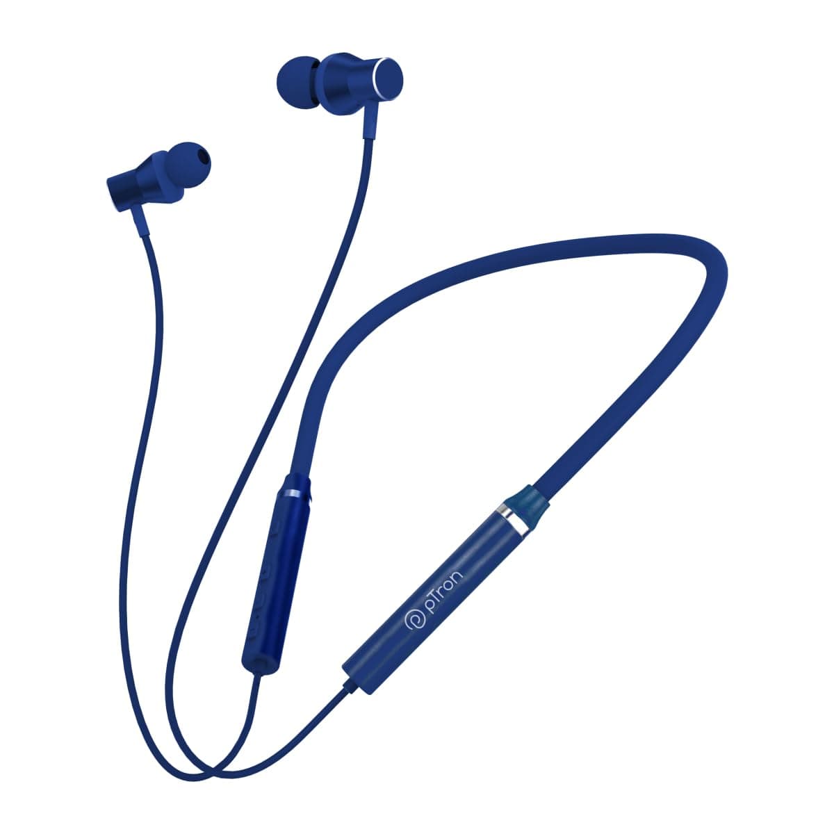 pTron Tangentbeat Bluetooth 5.0 Wireless Headphones with Deep Bass, Ergonomic Design, IPX4 Sweat/Waterproof Neckband, Magnetic Earbuds, Voice Assistan