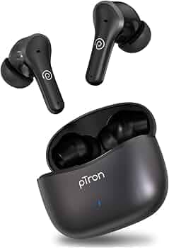 pTron Zenbuds Pro 1 Max ANC Earbuds, 30dB Active Noise Cancellation, 80H Playtime, Quad Mic ENC Calls,Deep Bass, BT5.3 In-Ear Wireless Headphone,Type-...