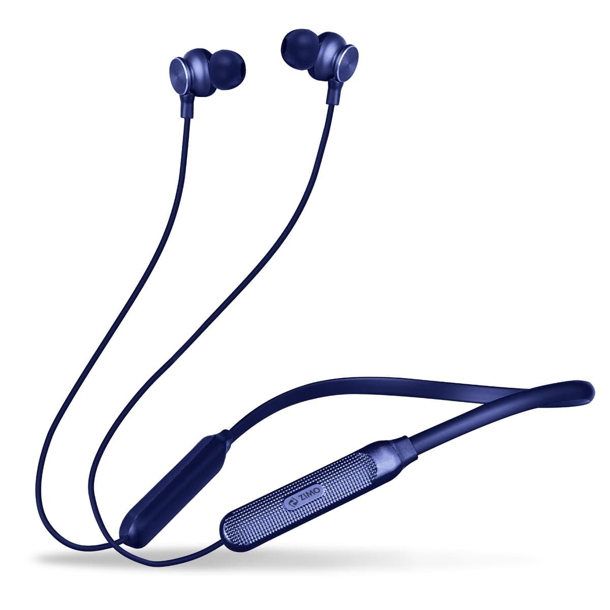 Zimo AeroFlex Bluetooth 5.2 Wireless in-Ear Headphones, 18Hrs Playtime, Deep Bass, HD Calls, Dual Device Pairing, Voice Assist, Type-C Fast Charge Wir...