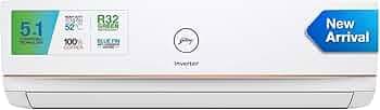 Godrej 1.5 Ton 5 Star, 5-In-1 Convertible, Inverter Split AC (Copper, Anti Dust Filter, 2023 Model, AC 1.5TR. SIC 18ITC5-WWA, White)