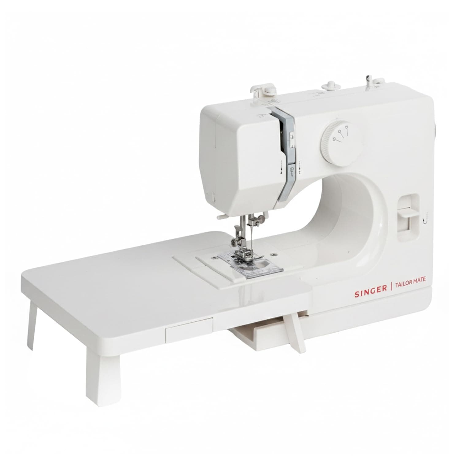 SINGER Tailor Mate Straight Stitch Sewing Machine with Free Arm | LED Light, Foot Pedal & Extension Table | 3 Stitch Length Options | 1-Year Warranty ...