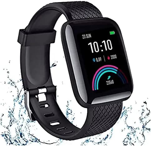 TechKing (10 YEARS WARRANTY) T-116 Bluetooth Smartwatch Wireless Smart Fitness Band for Boys/Men/Kids/Women | Sports Gym Watch | Heart Rate and BP Monitor, Calories Counter Compatible with All Smartphones