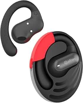 pTron Newly Launched Zenbuds Pro 1 Open Ear Wireless Earbuds, SafeBeats Design, Quad Mic ENC Calls, Immersive Audio, 50H Playtime, Bluetooth V5.3 Head...