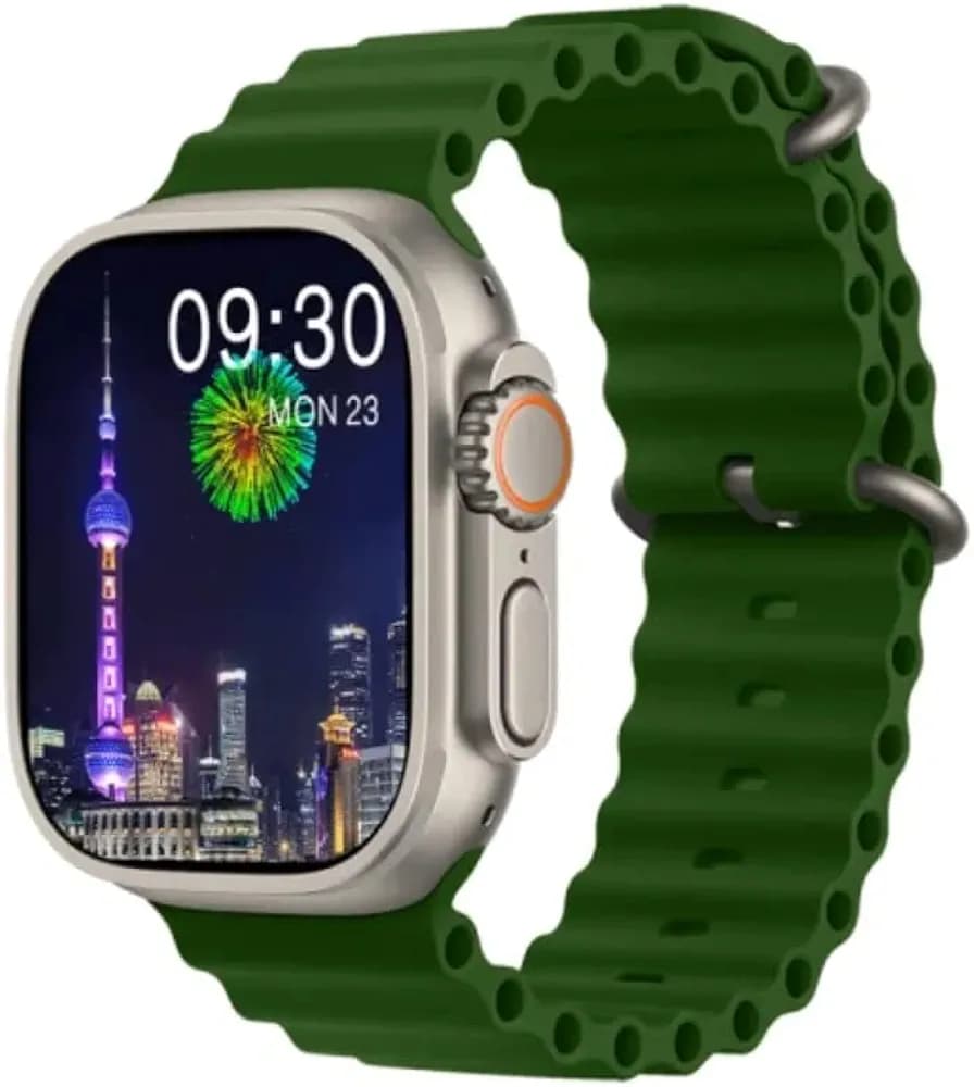 2&CO Newly Launched Series 8 Pro Max Ultra 2.12 inch Amoled Display 49mm 1:1 Compass NFC High Refresh Rate Smartwatch (Green)