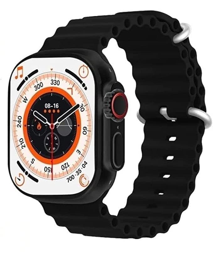 keeva T800 Ultra Biggest Display Smart Watch with Bt Calling Wireless Charge Fitness | Health Tracking, Sports Tracking, Camera & Music Control Smartwatch (Black)