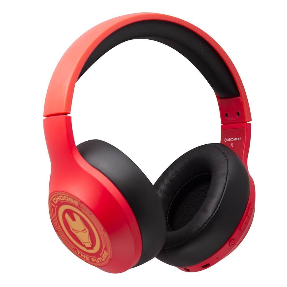 Disney Marvel Marvel Iron Man Over The Ear Wireless Headphone, Built in Mic with Noise Cancellation, Sweat Resistant, 8Hrs Playtime, Multipairing Tech