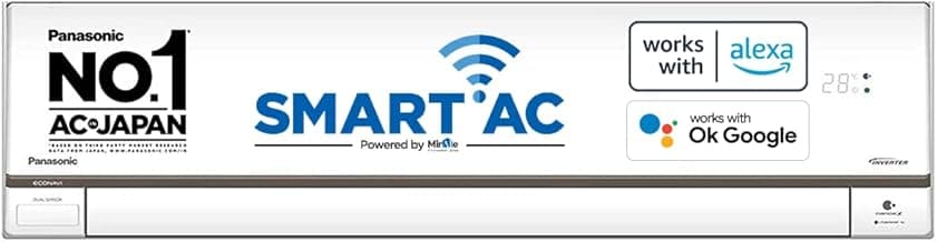 Panasonic 1 Ton 5 Star Wi-Fi Inverter Split Air Conditioner (Copper, Auto Convertible, nanoe-X Air Purification, 2022 Model, CS/CU-HU12YKYF, White)