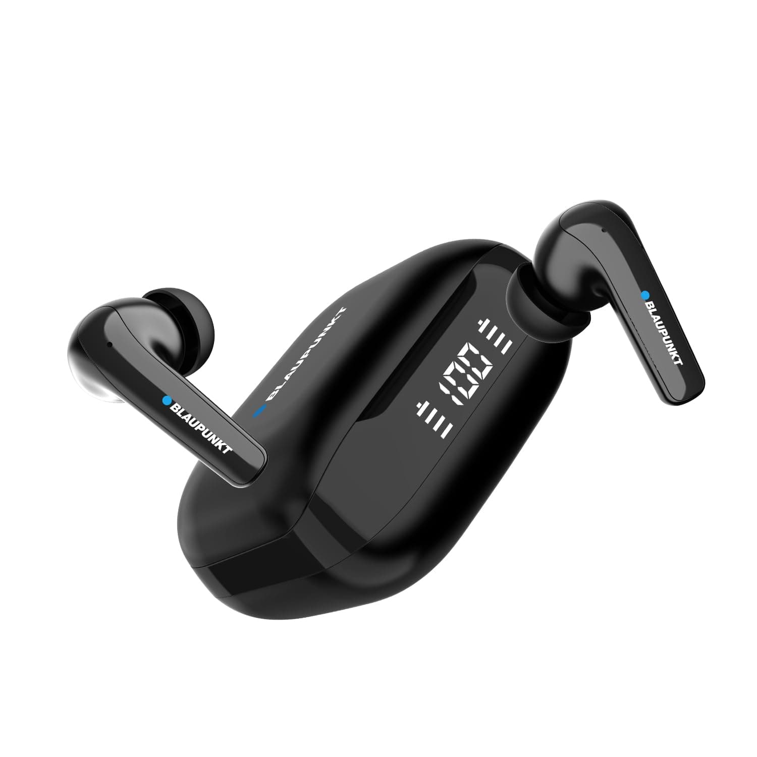Blaupunkt Newly Launched BTW300 Moksha+ True ANC in Ear Earbuds I 4 Mics CRISPR ENC Tech I Blink Pair Tech I Ambient Mode Noise Cancelling I LED Digit...